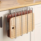 Space-Saving Stainless Steel Under-Cabinet Storage Rack