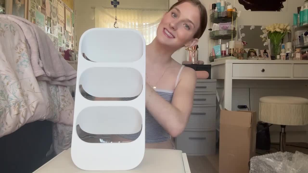 Large-Capacity Clear Acrylic Makeup Organizer (Multi-Compartment)