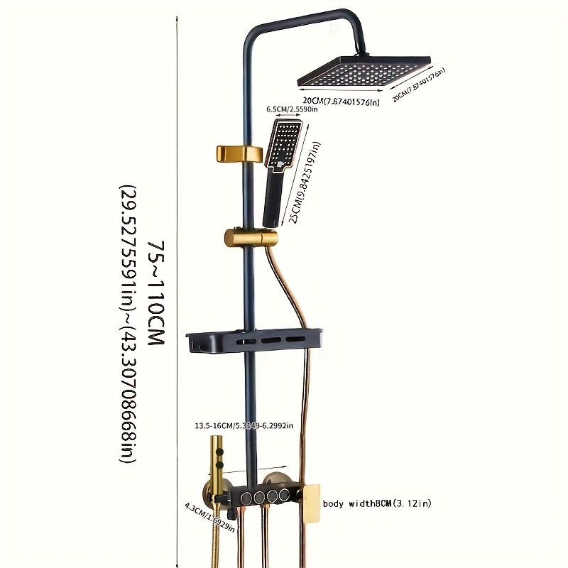 4-Function Rain & Handheld Shower System (Wall-Mount)