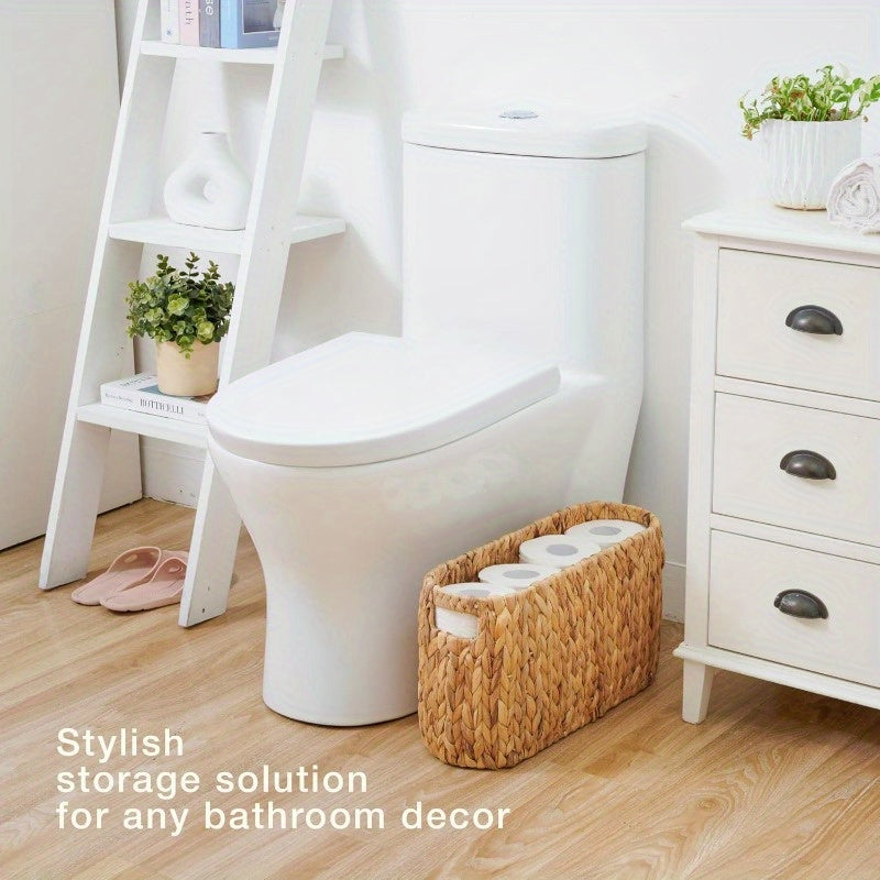 Wicker Over-Tank Toilet Paper Holder (Holds 8 Rolls)