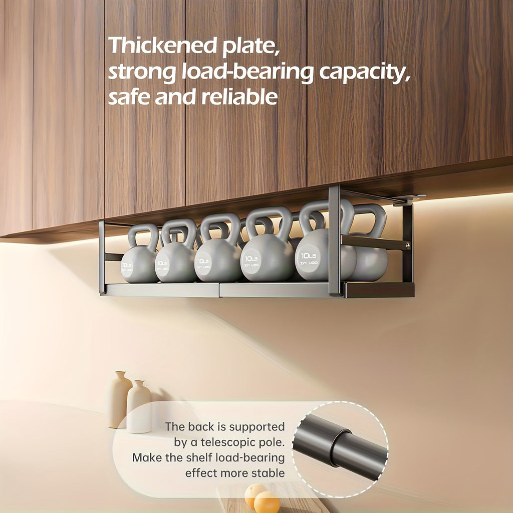 Adjustable Carbon Steel Under-Cabinet Storage Rack