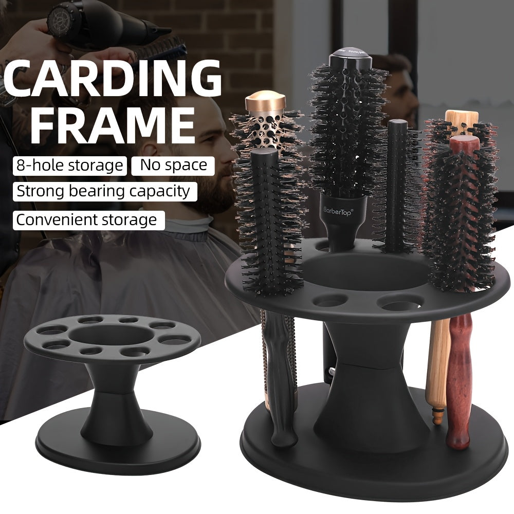 Rotating Multi-Slot Hairbrush Organizer
