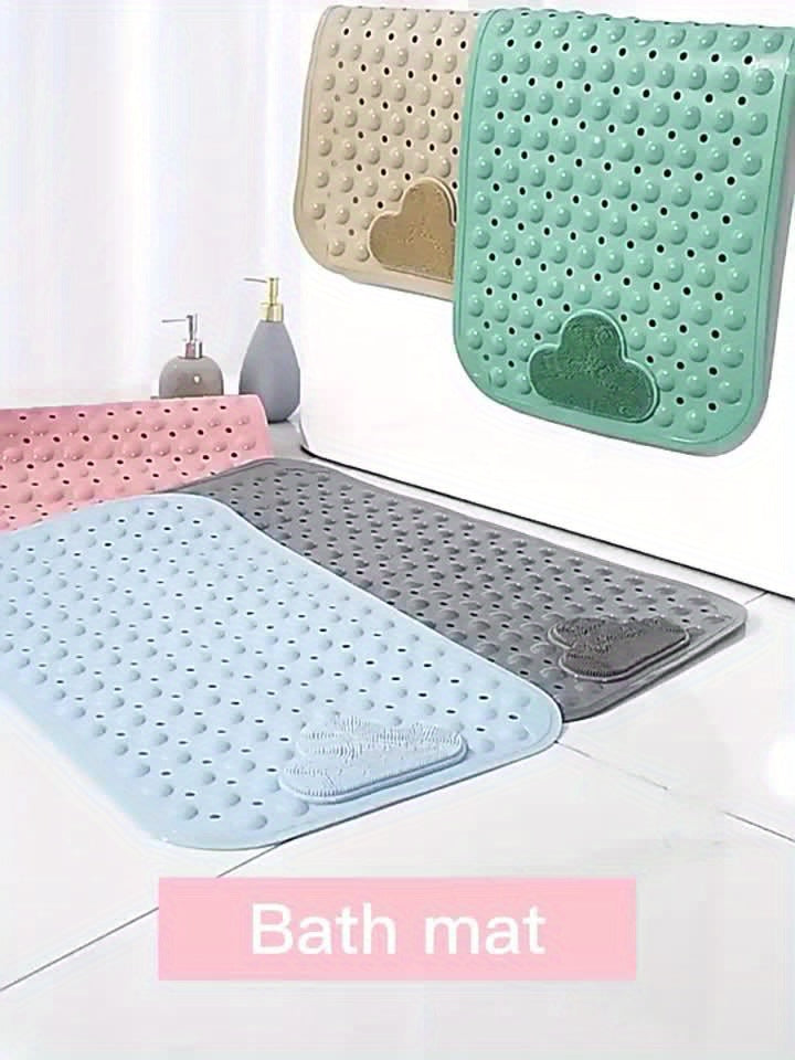 Heavy-Duty PVC Anti-Slip Shower Mat (Machine Washable)