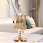 Food-Safe Glass Candy Jar (Polished Metal Lid)