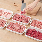 Food-Grade PP Airtight Flip-Top Refrigerator Storage Box (Set of 4)