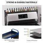 Expandable & Adjustable Powder-Coated Stove Shelf