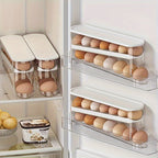 Space-Saving Double-Layer Egg Organizer (Transparent)