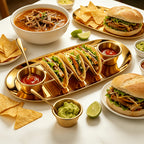 Gold 410 Stainless Steel Taco Serving Set (6-Piece)
