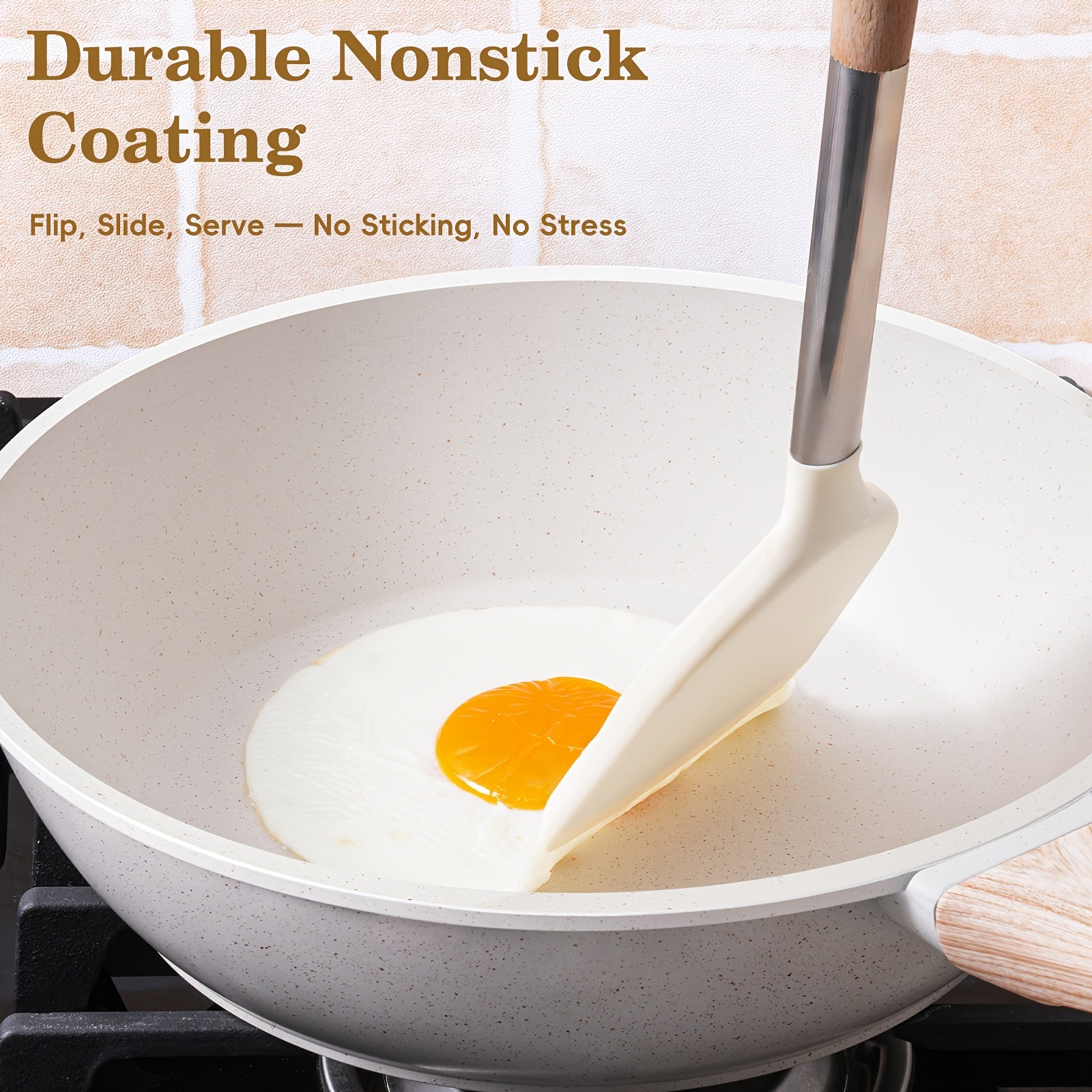 Granite Non-Stick Induction-Compatible Cookware Set (12-Piece)