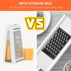 Double-Sided Stainless Steel Grater (Built-In Container)