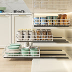 Smooth-Glide Heavy-Duty Metal Pull-Out Cabinet Rack (8-Tier)