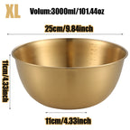 201 Stainless Steel Oven-Safe Mixing Bowls (Set of 3)
