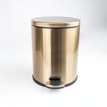 Polished Stainless Steel Step-On Waste Bin (9.5L)