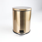 Polished Stainless Steel Step-On Waste Bin (9.5L)