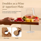 Interlocking Acacia Wood Charcuterie Boards (Set of 4)