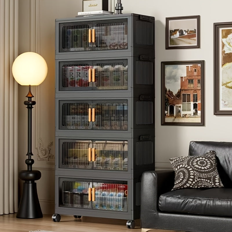 Foldable Lightweight Plastic Filing Shelf Unit (3-5 Layers)