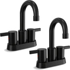 Brass 360° Swivel Bathroom Faucet (4-Inch Centerset)