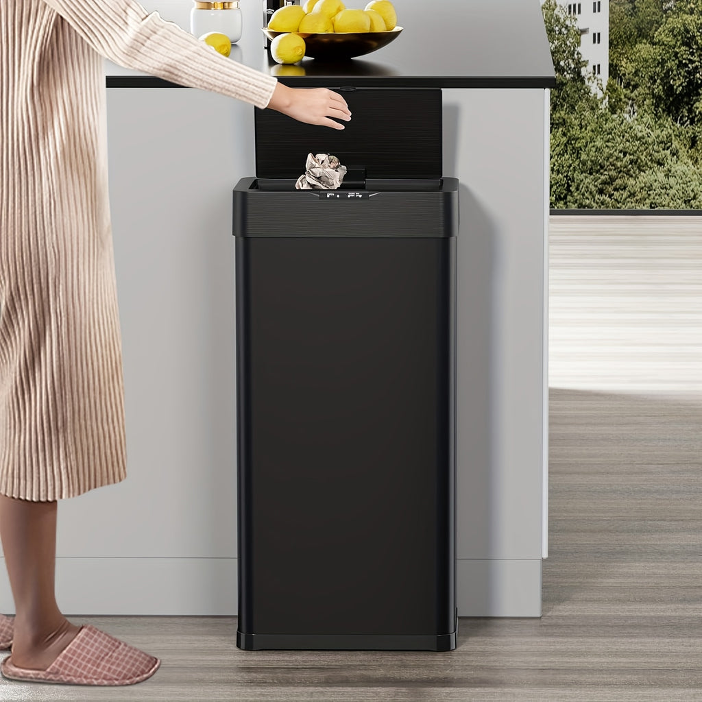 Touchless Soft-Close Stainless Steel Trash Can (18.5 Gal)