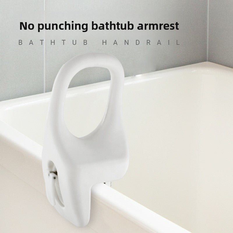 No-Drill Suction & Anti-Slip Bathtub Grab Bar