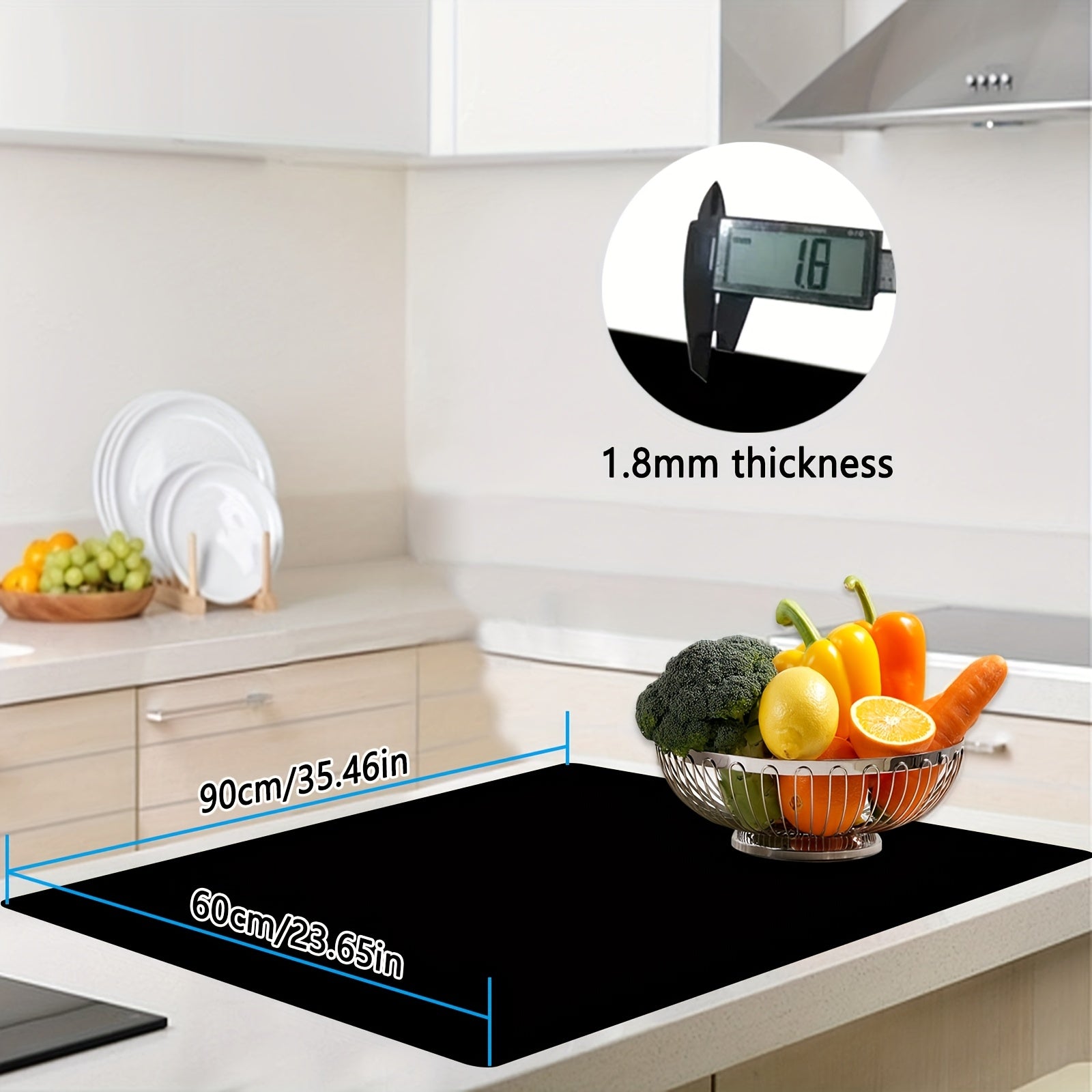 Heat-Resistant Non-Slip Silicone Countertop Mat