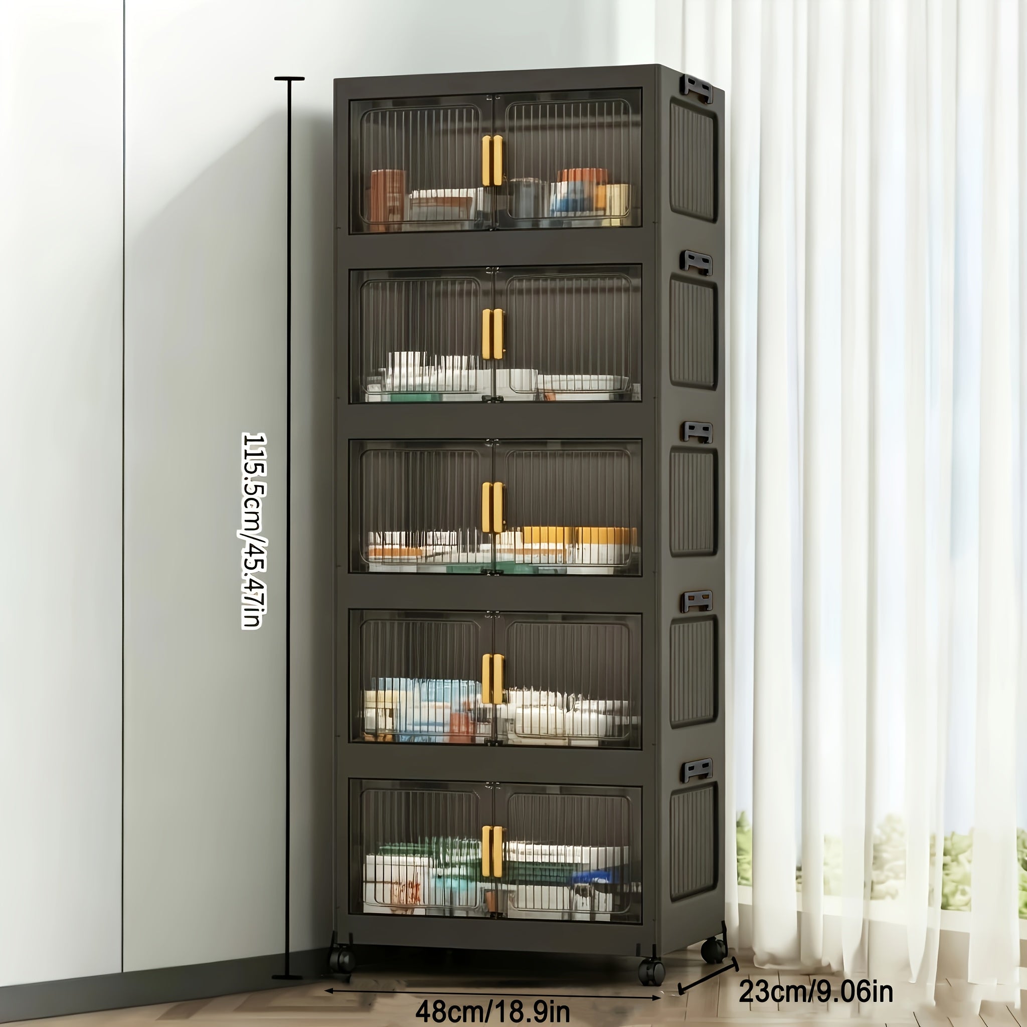 Foldable Lightweight Plastic Filing Shelf Unit (3-5 Layers)