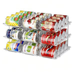Transparent PET Auto-Roll & Stackable Can Rack (Set of 3)