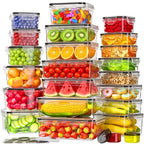 Airtight Latch & Microwave-Safe Food Storage Container Set (Set of 48)