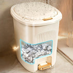Hands-Free Dual-Opening Odor-Sealing Trash Bin (Multiple Sizes)