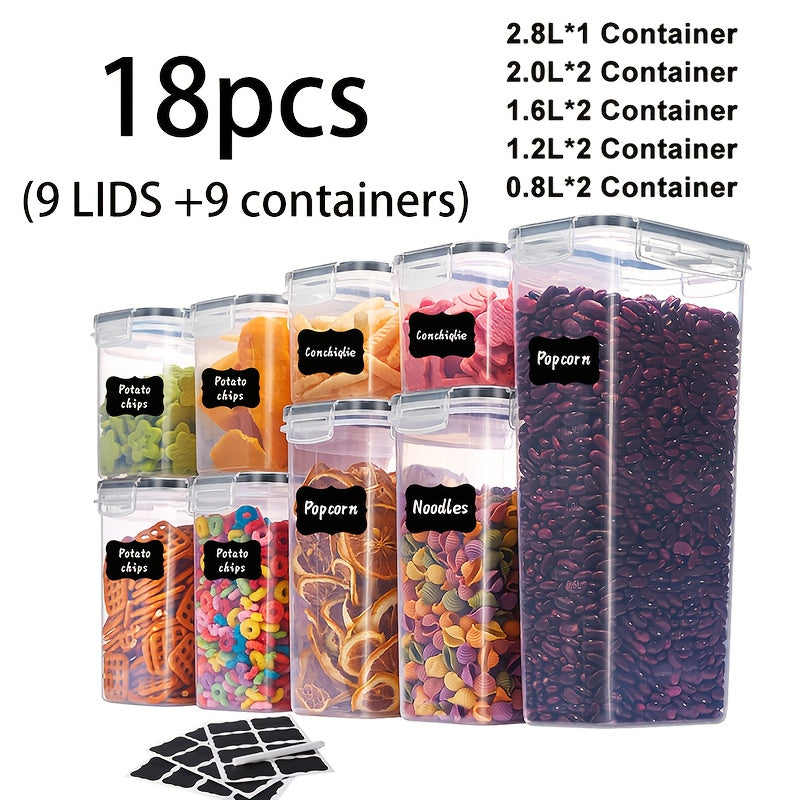 Airtight BPA-Free Flip-Top Food Storage Containers