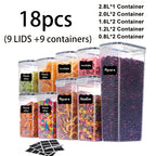 Airtight BPA-Free Flip-Top Food Storage Containers