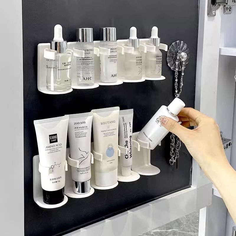 No-Drill Adjustable Wall Spice & Cosmetic Rack