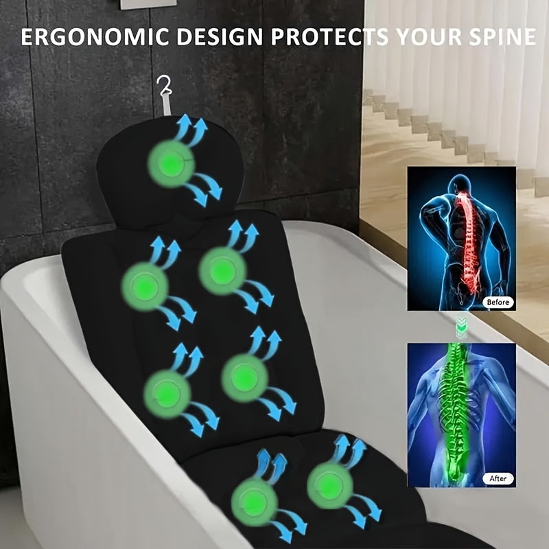 96-Suction Non-Slip Quick-Dry Bathtub Pillow