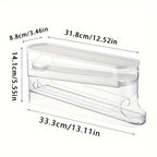 Space-Saving Double-Layer Egg Organizer (Transparent)