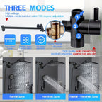 High-Pressure Stainless Steel Rainfall & Handheld Shower Head (Wall-Mount)