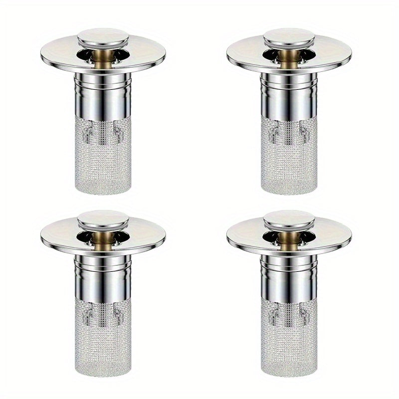 Stainless Steel Universal Pop-Up Sink Drain Plug (Fits 1.1–1.45 In)