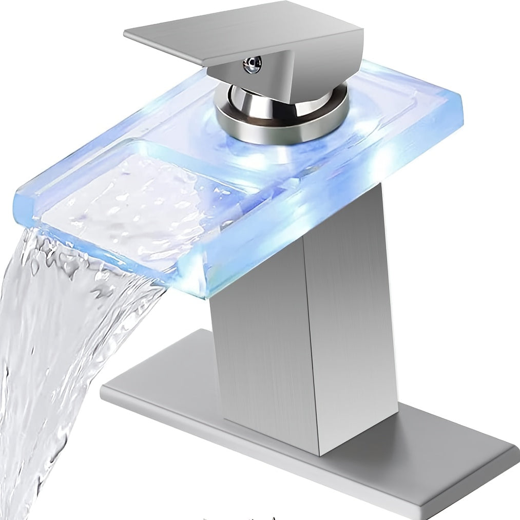 Solid Brass Ceramic Valve Single-Handle Bathroom Faucet (Deck Plate Included)