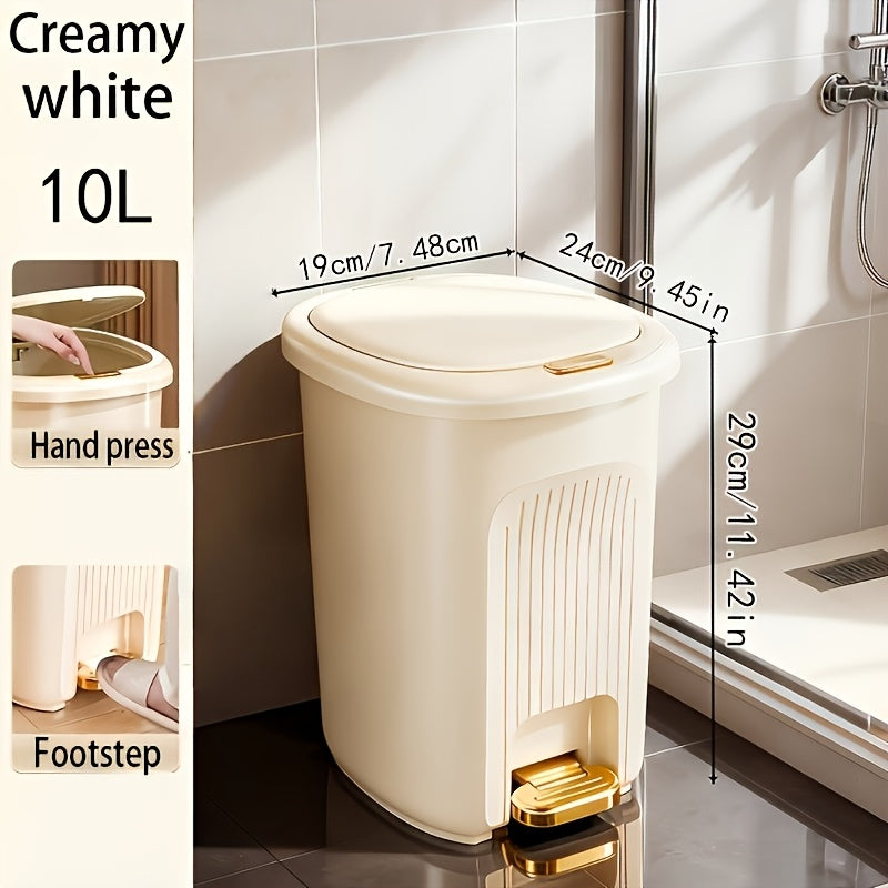 Hands-Free Dual-Opening Odor-Sealing Trash Bin (Multiple Sizes)