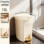 Hands-Free Dual-Opening Odor-Sealing Trash Bin (Multiple Sizes)