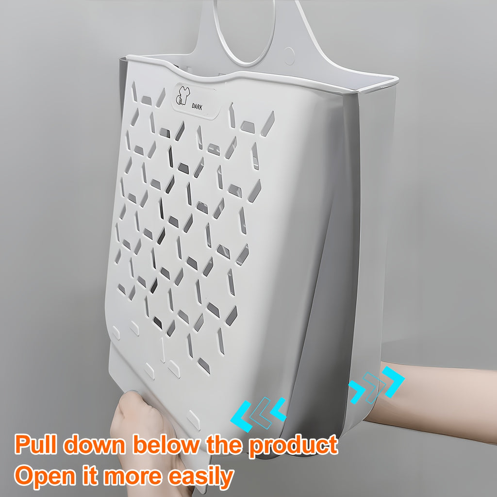 Collapsible Wall-Mount & Freestanding Laundry Basket