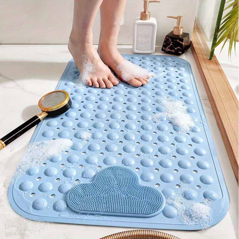 Heavy-Duty PVC Anti-Slip Shower Mat (Machine Washable)