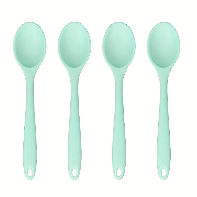 Heat-Resistant Non-Stick Silicone Spoons (Set of 4)