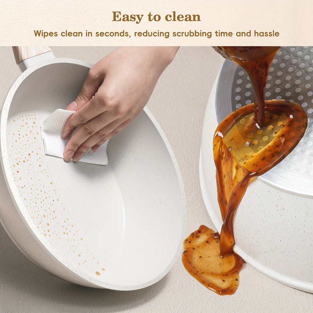 Granite Non-Stick Induction-Compatible Cookware Set (12-Piece)