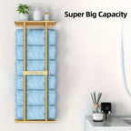 Space-Saving Golden Iron Wall-Mounted Towel Rack (Holds 6 Towels)