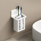 Wall-Mounted Space-Saving Toothbrush & Toothpaste Holder