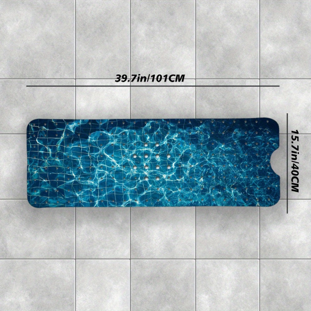 Non-Slip Suction-Cup PVC Bathtub Mat (15.7 x 39.8 in)