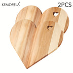 Heart-Shaped Acacia Wood Bread & Cheese Board