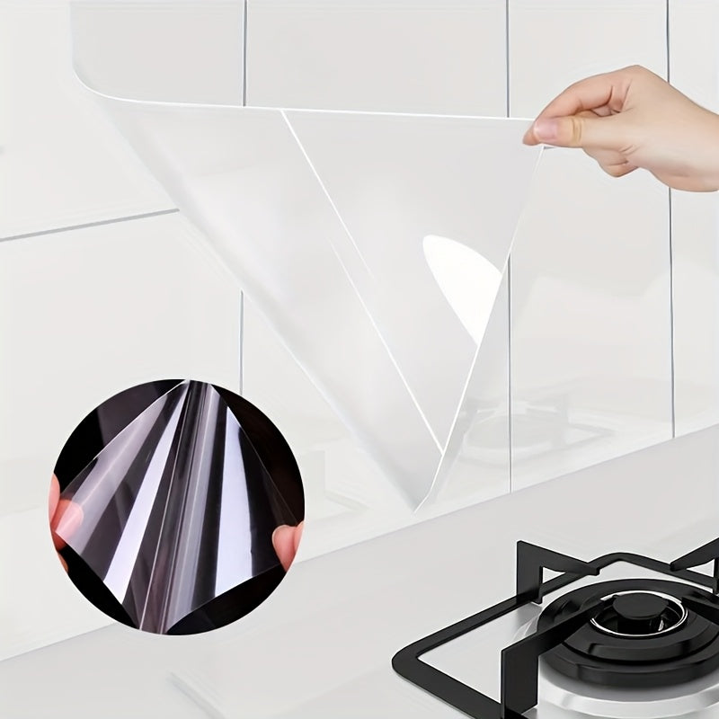 Heat-Resistant Transparent Self-Adhesive Backsplash Film (3 Rolls)