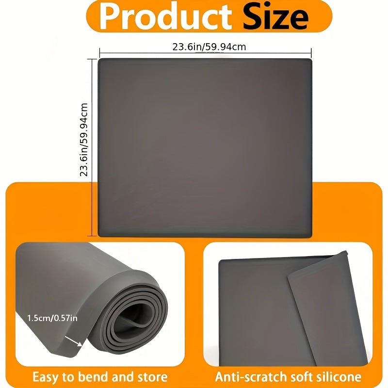 Waterproof Non-Slip Silicone Washer & Dryer Mats (Set of 2)