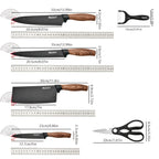 420 Stainless Steel Non-Stick Knife Set (6-Piece With Cutting Board)