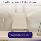 Heavy-Duty Aluminum Adjustable Bath Bench (350 lb Capacity)